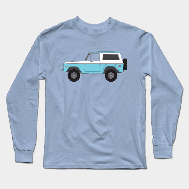 1971 Ford Bronco Long Sleeve T-Shirt by HouseofLathia